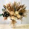 101pcs Artificial Flowers in Vase Natural Dried Pampas Grass Decor with Vase Boho Home Decor Bouquet Bunny Tails Dried Flowers, Reed Grass Bouquet for Wedding Floral Arrangements (101pcs)